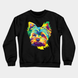 Yorkshire Terrier Pop Art - Dog Lover Gifts Crewneck Sweatshirt